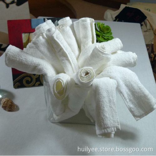 100% Cotton White Face Towel Hotel Towel